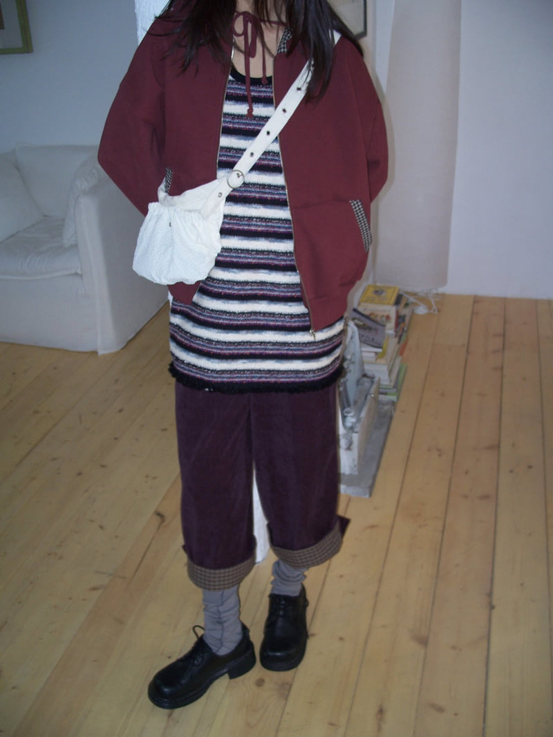 Flash - Korean Women Fashion - #vintagekidsstyle - Cheese Check Pants - 5
