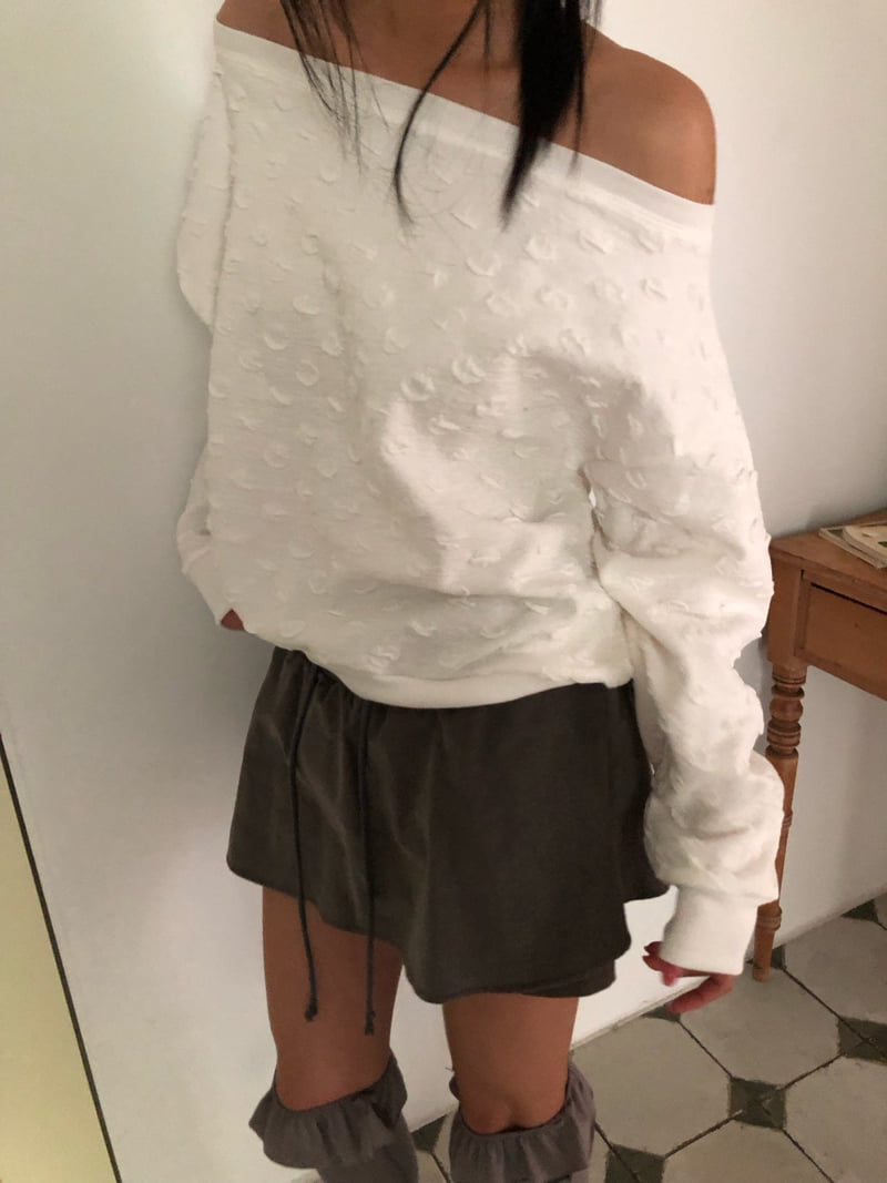 Flash - Korean Women Fashion - #womensfashion - Bubble Bubble Sweatshirt - 3