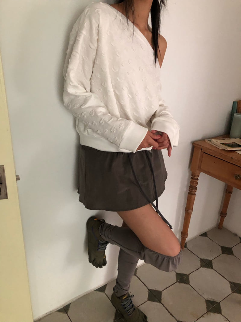Flash - Korean Women Fashion - #womensfashion - Bubble Bubble Sweatshirt - 5