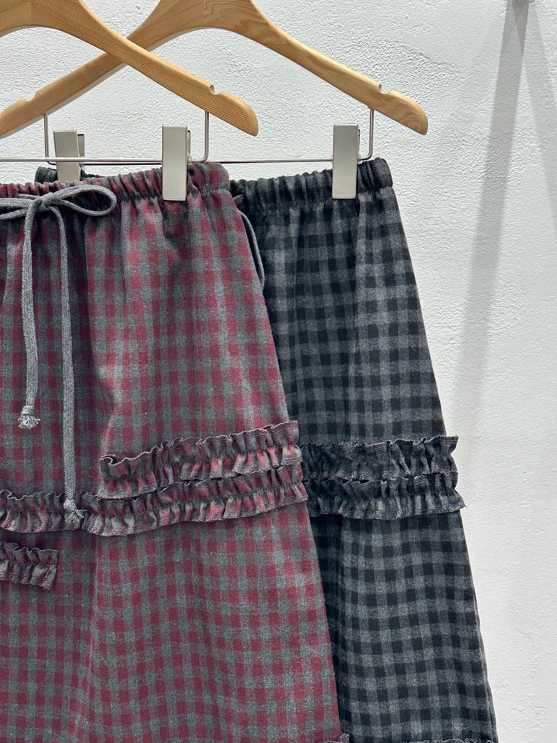 Flash - Korean Women Fashion - #womensfashion - Ruffle Cord A Skirt - 2