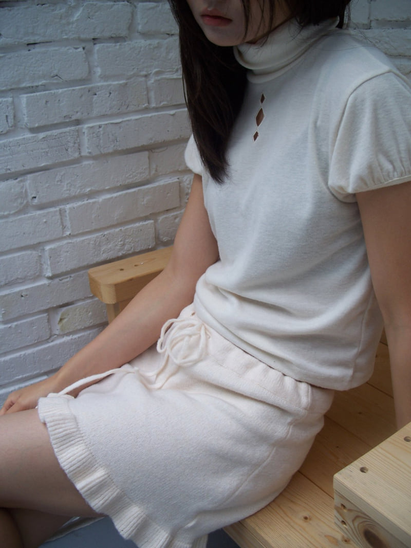 Flash - Korean Women Fashion - #womensfashion - Knit Frill Skirt Top - 5