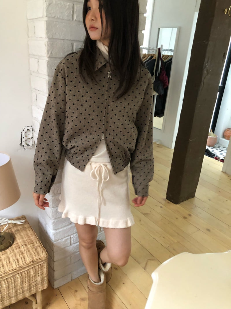 Flash - Korean Women Fashion - #momslook - Ford Dot Zip Jumper - 4