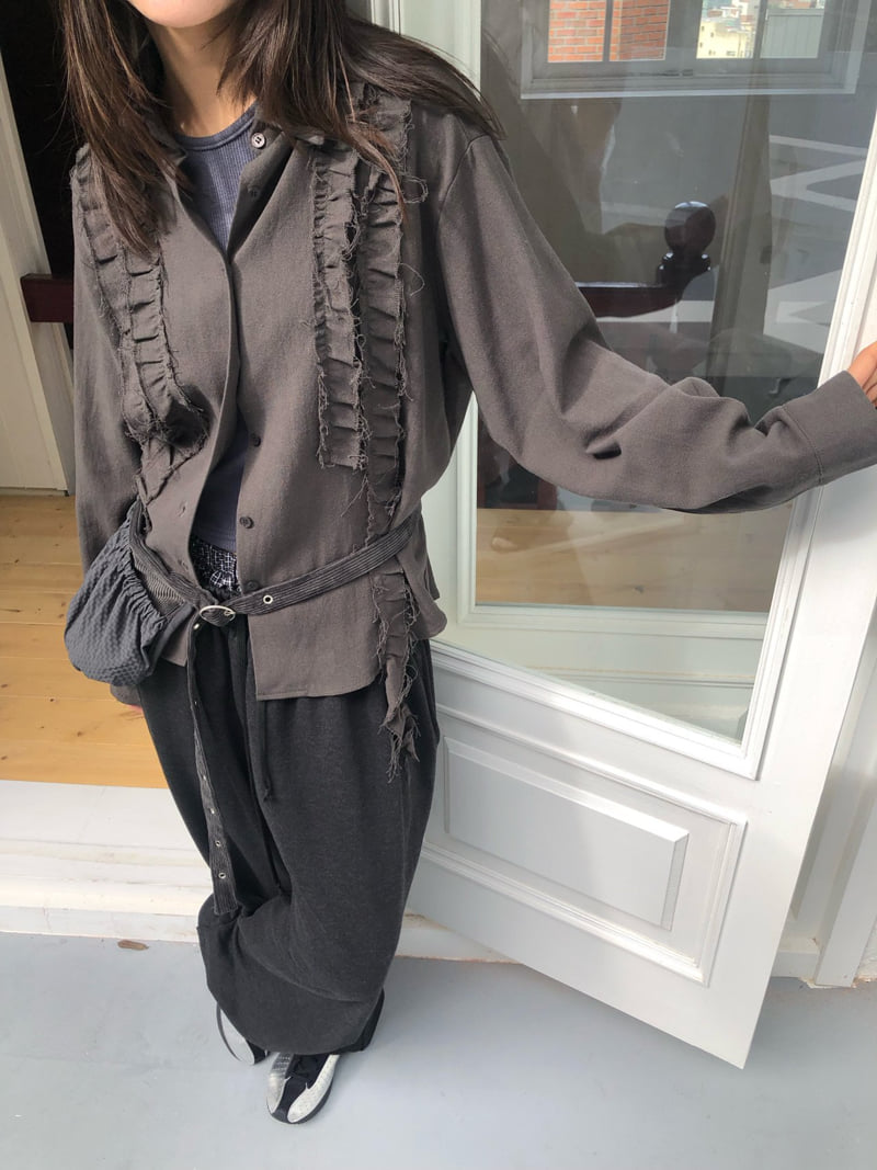 Flash - Korean Women Fashion - #womensfashion - Love Dusty Frill Shirt - 11