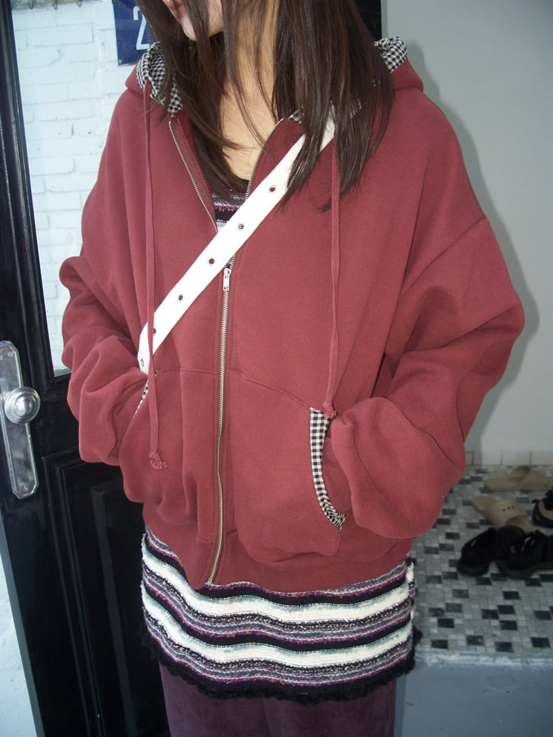 Flash - Korean Women Fashion - #womensfashion - Pepper Double Fleece Hood Zip-up - 12