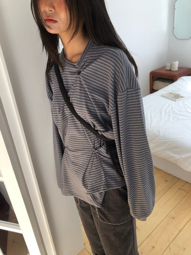 Flash - Korean Women Fashion - #womensfashion - More Button Tee - 6