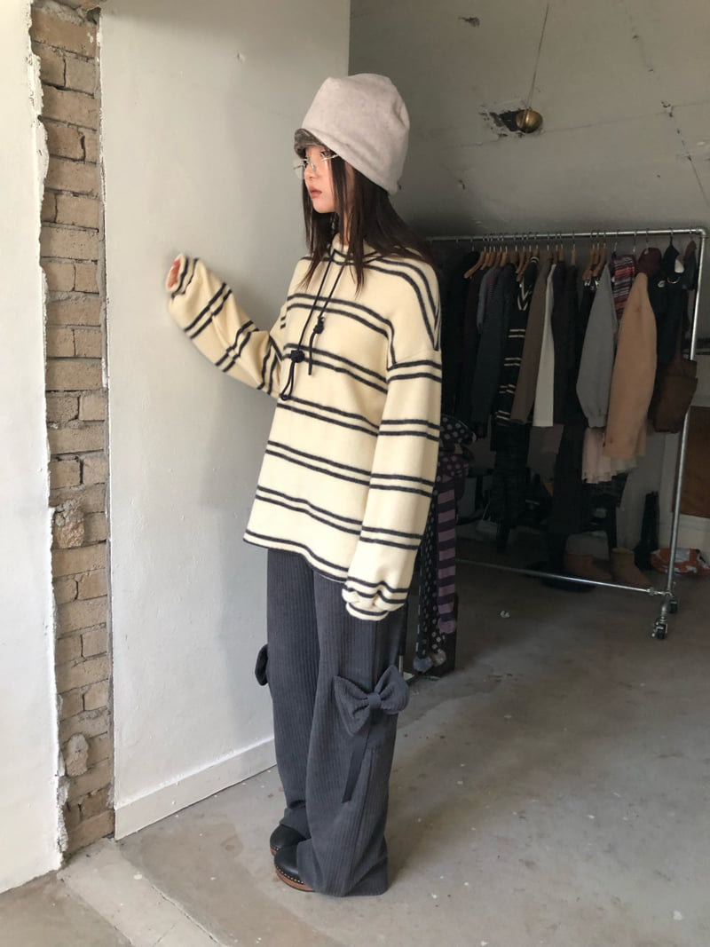 Flash - Korean Women Fashion - #womensfashion - Ribbon Goat Pants - 12