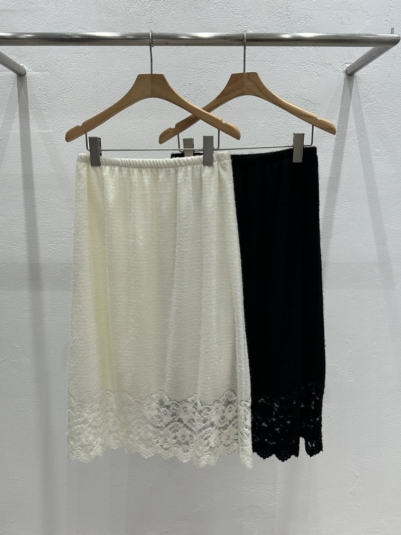 Flash - Korean Women Fashion - #womensfashion - Lace Knit Skirt