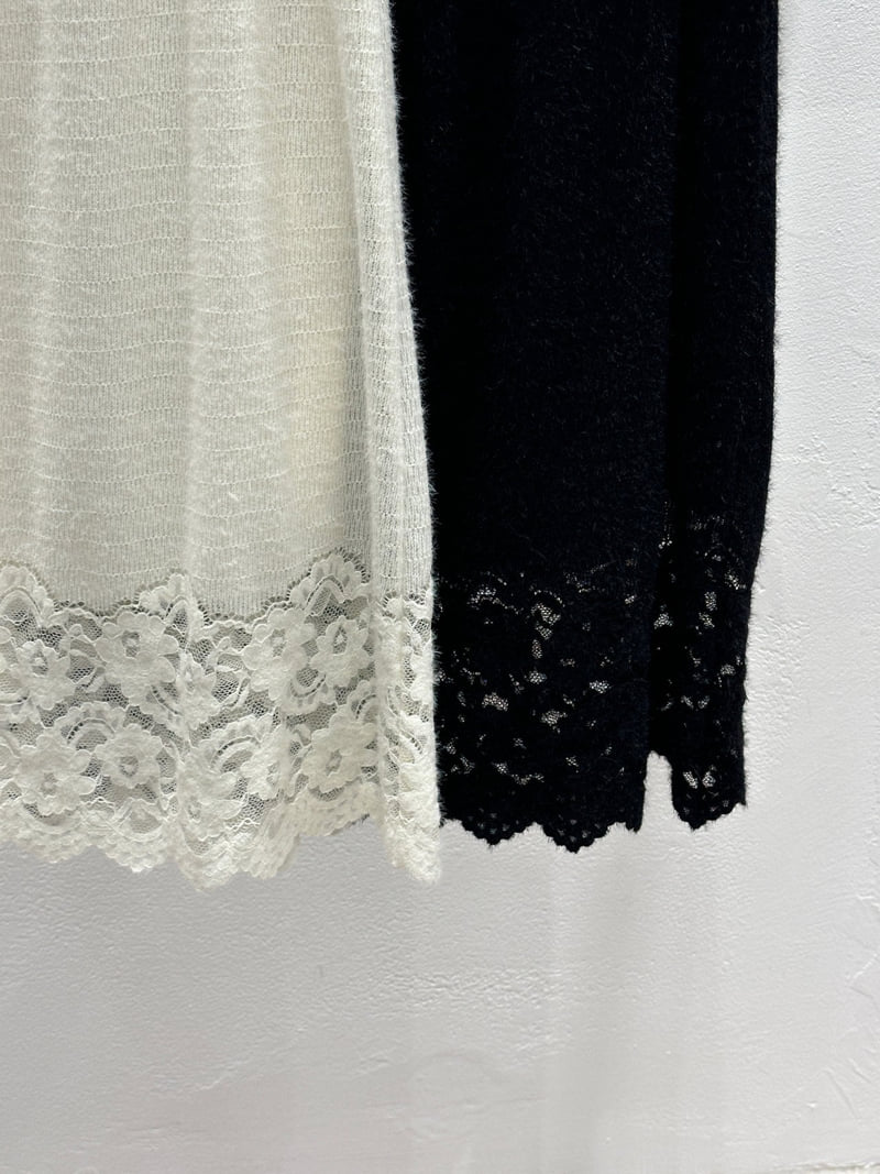 Flash - Korean Women Fashion - #womensfashion - Lace Knit Skirt - 3