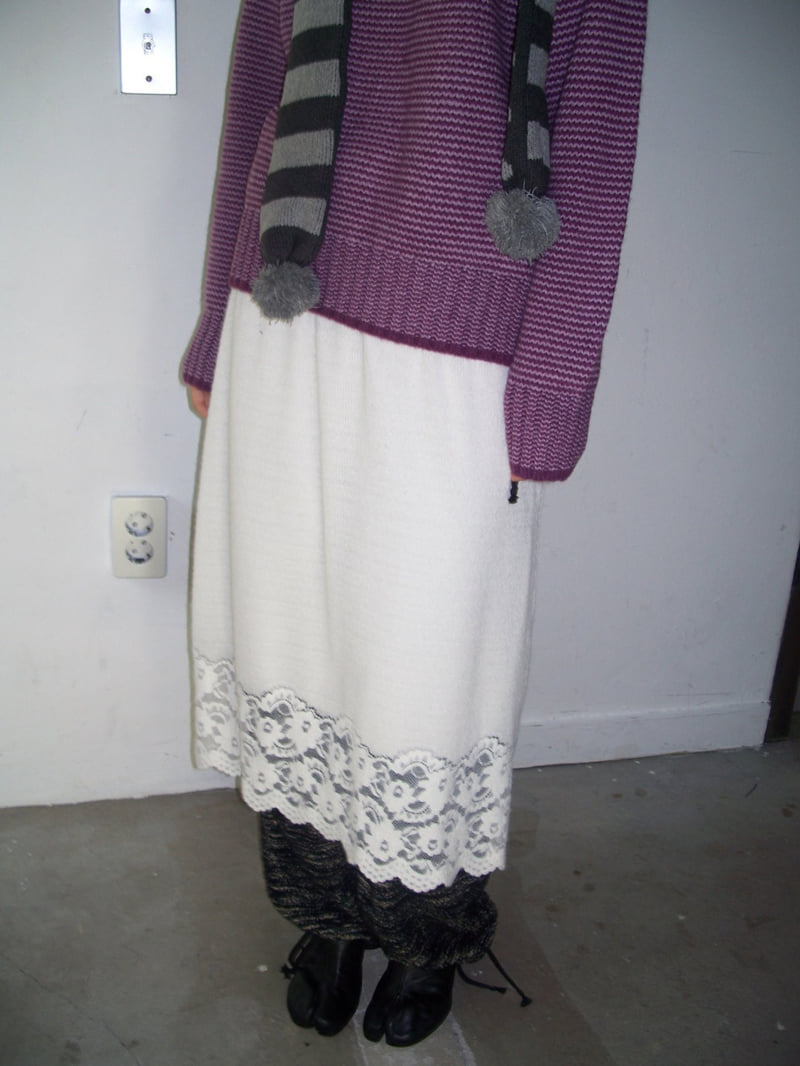 Flash - Korean Women Fashion - #womensfashion - Lace Knit Skirt - 5