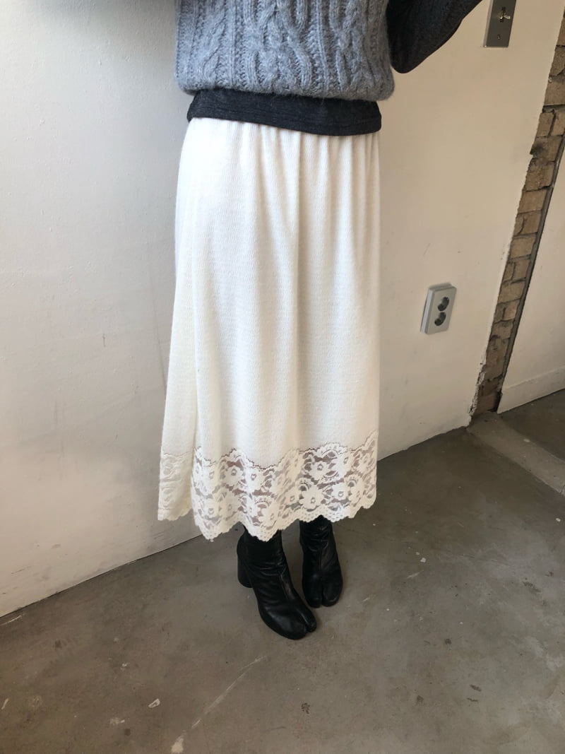Flash - Korean Women Fashion - #womensfashion - Lace Knit Skirt - 9