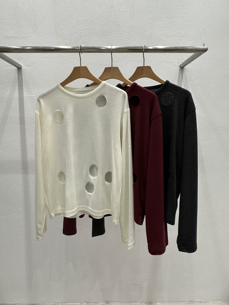 Flash - Korean Women Fashion - #womensfashion - Six Hole Point Tee