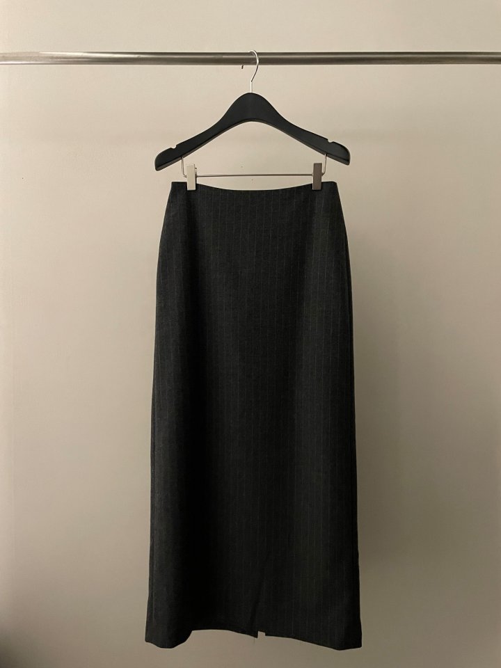 Flatgarden - Korean Women Fashion - #momslook - Wool Stripe Skirt - 10