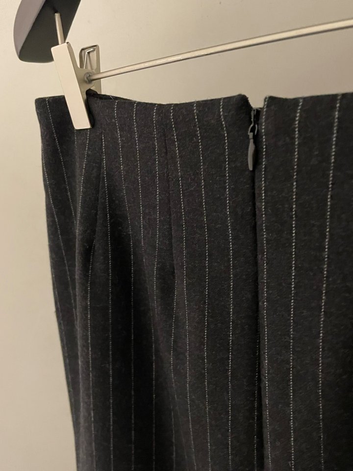 Flatgarden - Korean Women Fashion - #womensfashion - Wool Stripe Skirt - 4