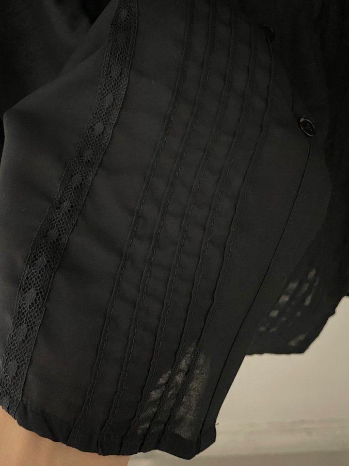 Flatgarden - Korean Women Fashion - #momslook - Lace Pintuck Blouse - 10