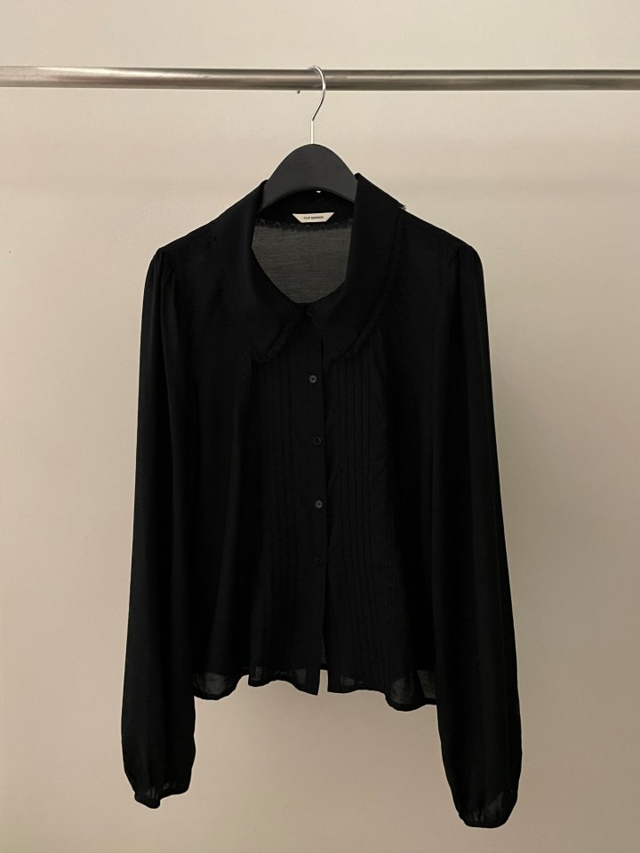 Flatgarden - Korean Women Fashion - #momslook - Lace Pintuck Blouse - 6