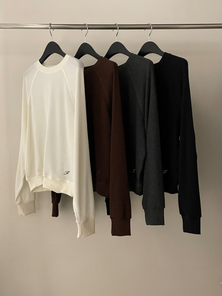 Flatgarden - Korean Women Fashion - #momslook - Angora Waffle Sweatshirt