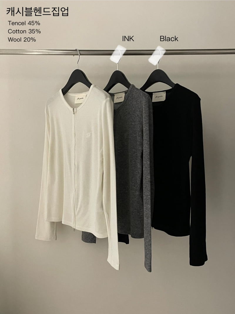 Flatgarden - Korean Women Fashion - #romanticstyle - Cashmere Blend Zip-Up