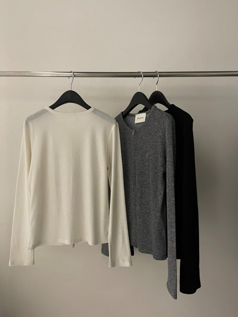 Flatgarden - Korean Women Fashion - #shopsmall - Cashmere Blend Zip-Up - 2