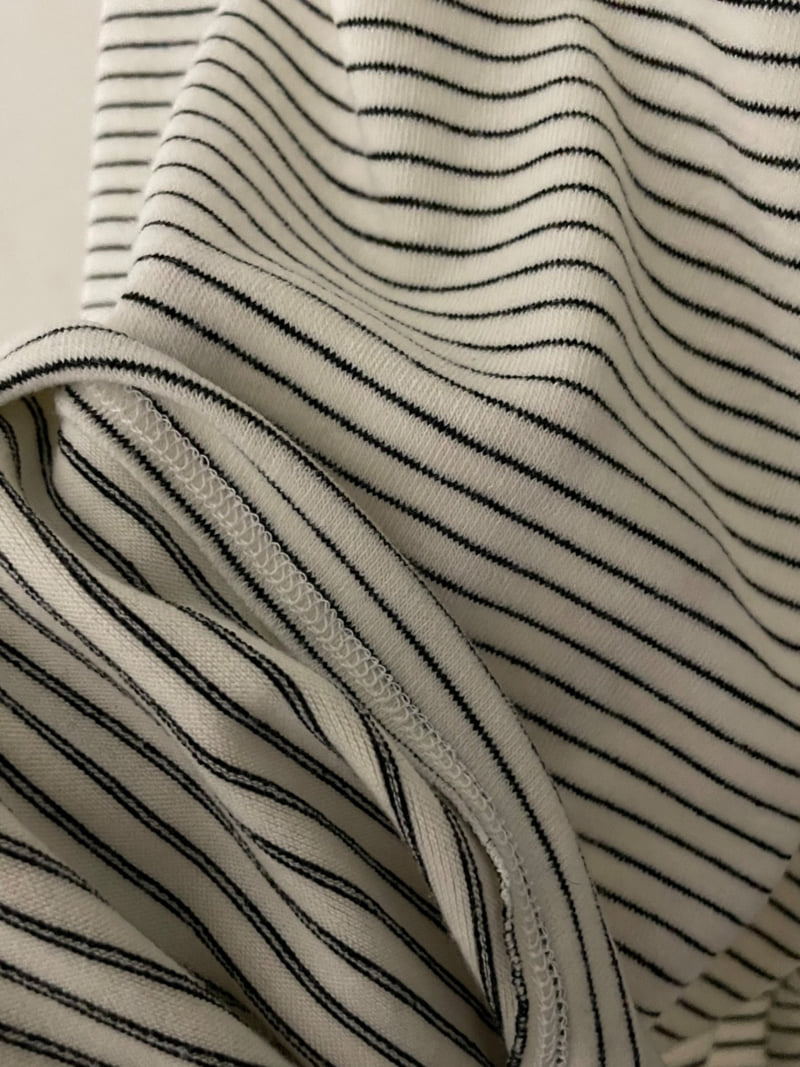 Flatgarden - Korean Women Fashion - #womensfashion - Snow Stripe Tee - 11