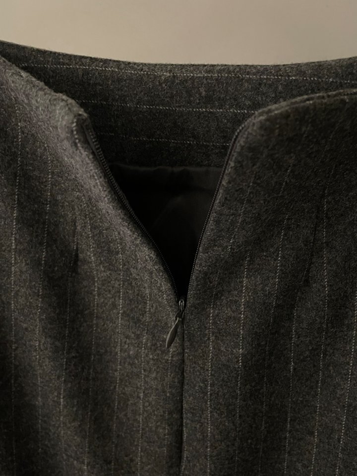Flatgarden - Korean Women Fashion - #womensfashion - Wool Stripe Skirt - 5