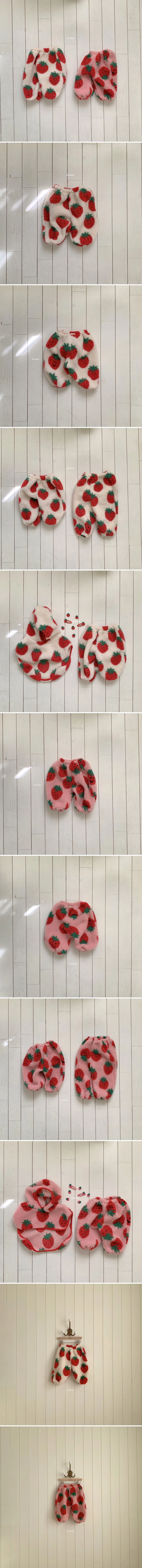 Fondue - Korean Baby Fashion - #babyfever - Baby Strawberry Jam Pants - 2