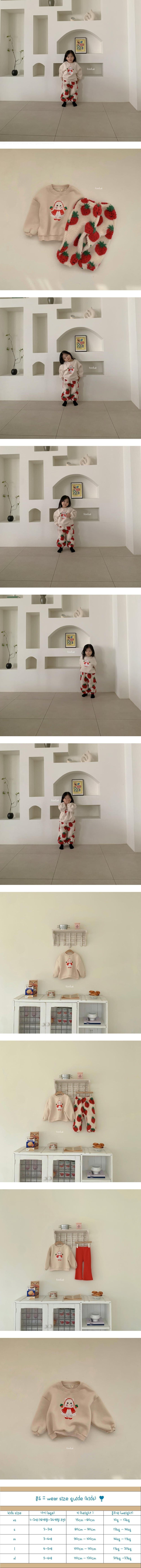 Fondue - Korean Baby Fashion - #babyoninstagram - Cha Cha Berry Cat Sweatshirt