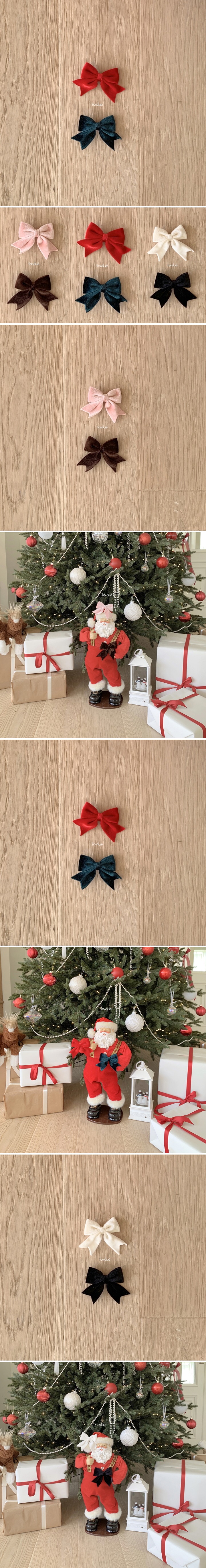 Fondue - Korean Baby Fashion - #babyoutfit - Velvet Ribbon Pin