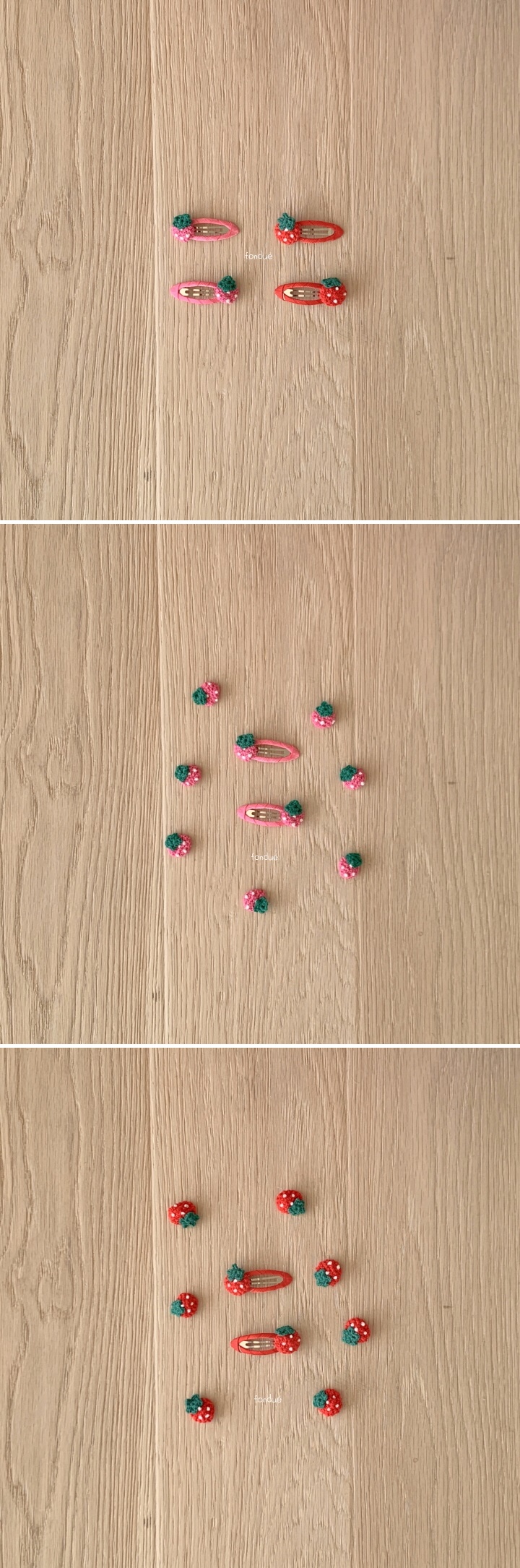 Fondue - Korean Baby Fashion - #babywear - Strawberry Jam Hairpin