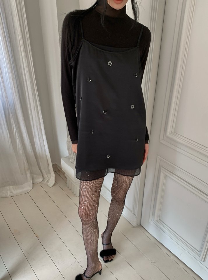Foundation - Korean Women Fashion - #womensfashion - Post Organza Layered One-piece - 4