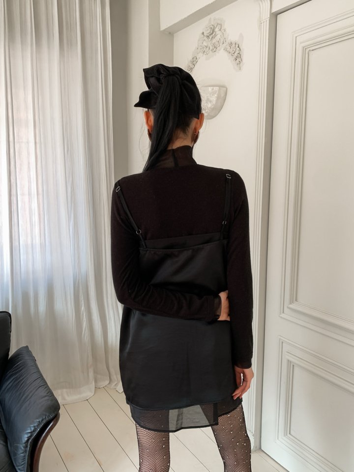 Foundation - Korean Women Fashion - #momslook - Post Organza Layered One-piece - 6