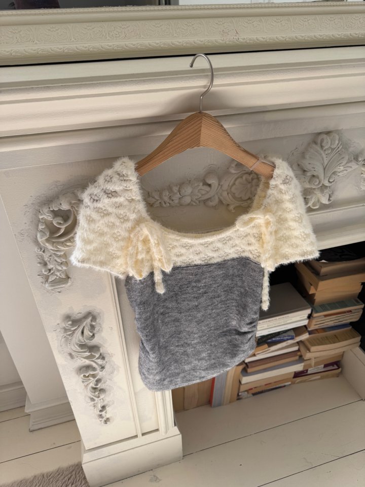 Foundation - Korean Women Fashion - #momslook - Rare Lace Terry Tee - 3
