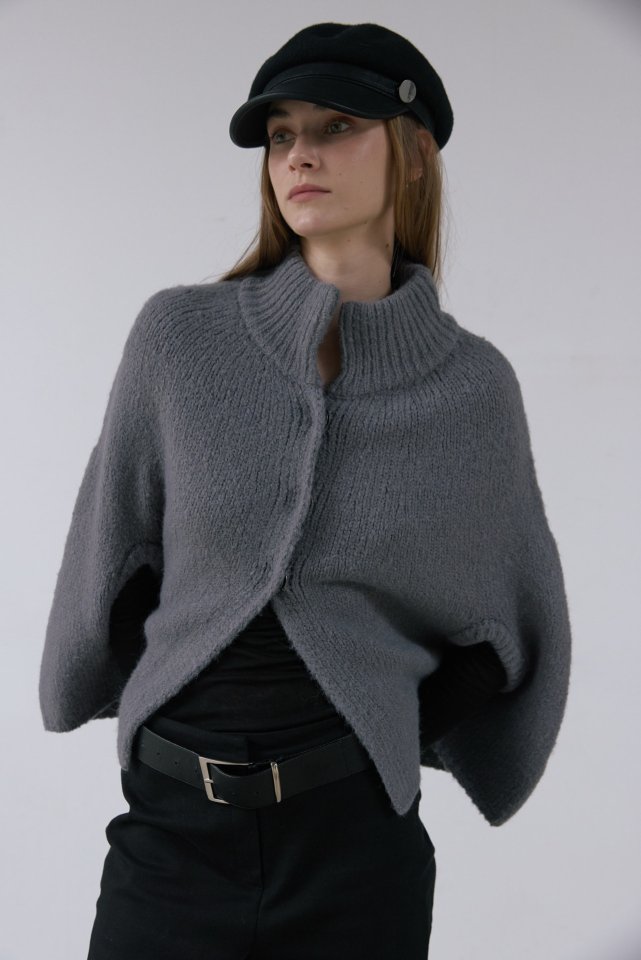 Foundation - Korean Women Fashion - #momslook - Powder Wool Cape - 8