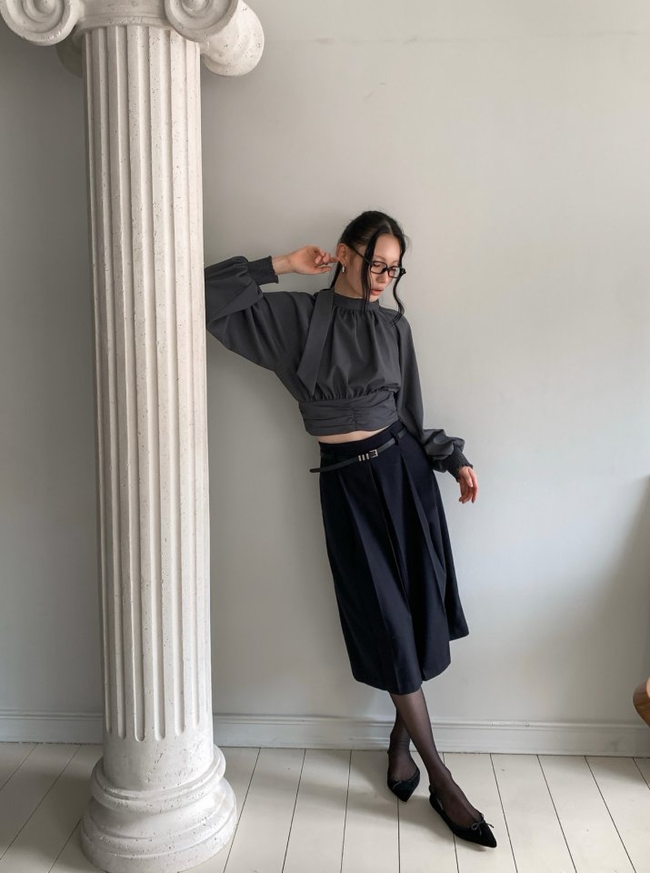Foundation - Korean Women Fashion - #momslook - D’mure Pleated Fleece Pants - 10