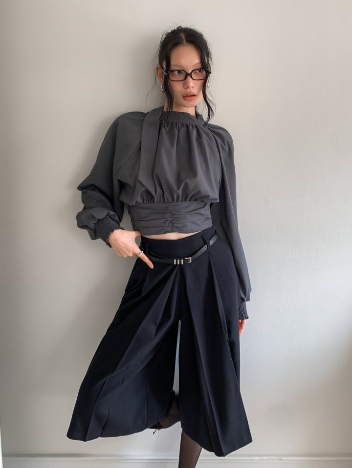 Foundation - Korean Women Fashion - #momslook - D’mure Pleated Fleece Pants - 8