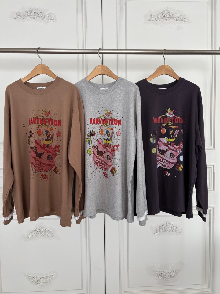 Foundation - Korean Women Fashion - #pursuepretty - Verse Print Fleece Tee