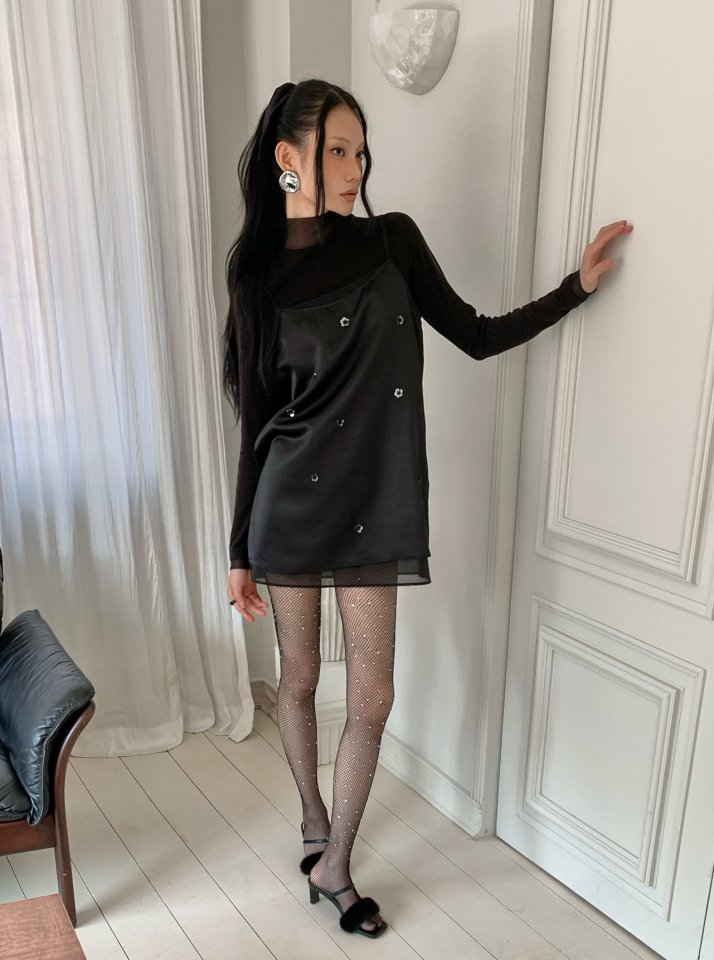 Foundation - Korean Women Fashion - #womensfashion - Post Organza Layered One-piece - 3