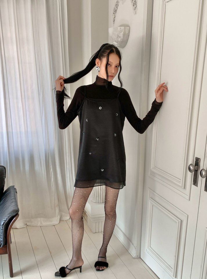 Foundation - Korean Women Fashion - #womensfashion - Post Organza Layered One-piece - 5