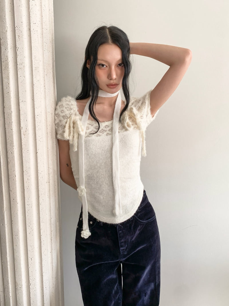 Foundation - Korean Women Fashion - #womensfashion - Rare Lace Terry Tee - 12