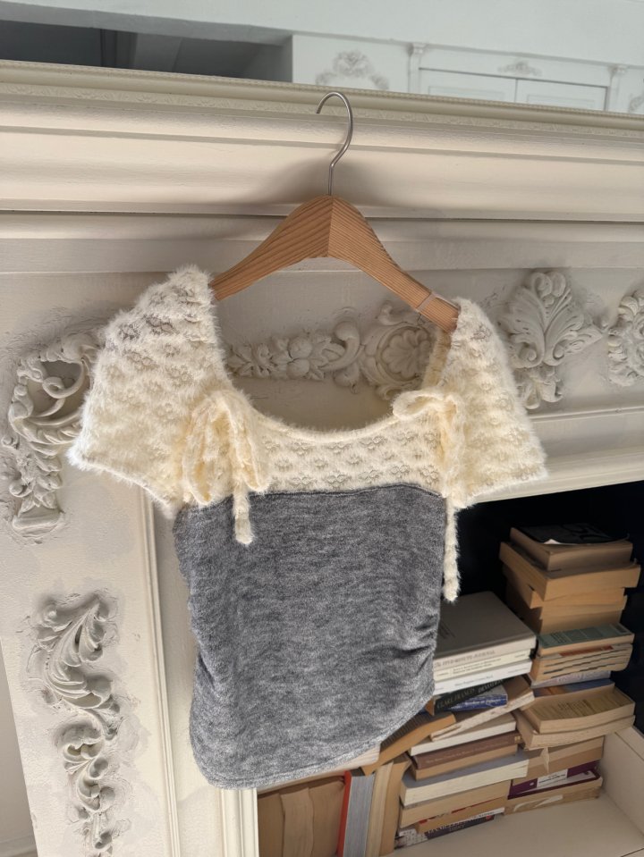 Foundation - Korean Women Fashion - #momslook - Rare Lace Terry Tee - 4