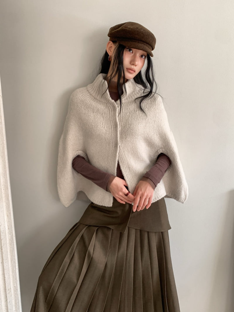 Foundation - Korean Women Fashion - #womensfashion - Powder Wool Cape - 11