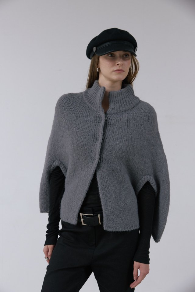 Foundation - Korean Women Fashion - #womensfashion - Powder Wool Cape - 9