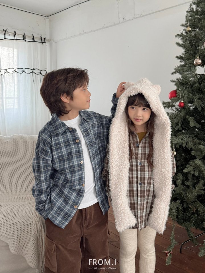 From I - Korean Children Fashion - #childofig - Warm Check Shirt - 12