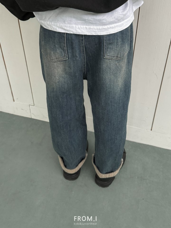 From I - Korean Children Fashion - #childrensboutique - Semi Baggy Denim Pants