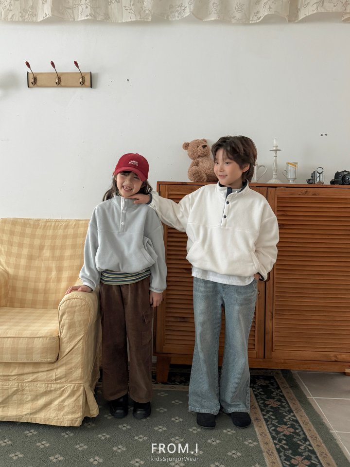 From I - Korean Children Fashion - #childrensboutique - Corduroy Flare Denim Pants - 9