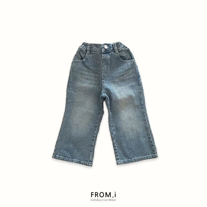 From I - Korean Children Fashion - #designkidswear - Corduroy Flare Denim Pants - 10