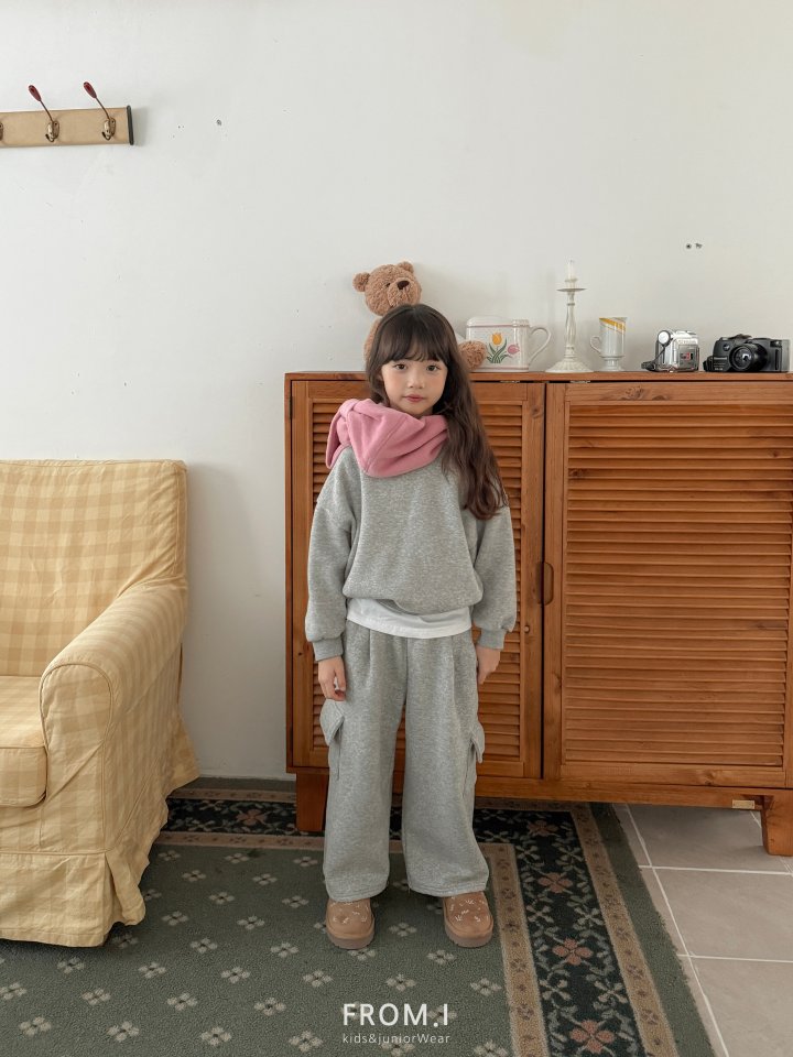 From I - Korean Children Fashion - #designkidswear - Sweatshirt Cargo Pants Set - 8
