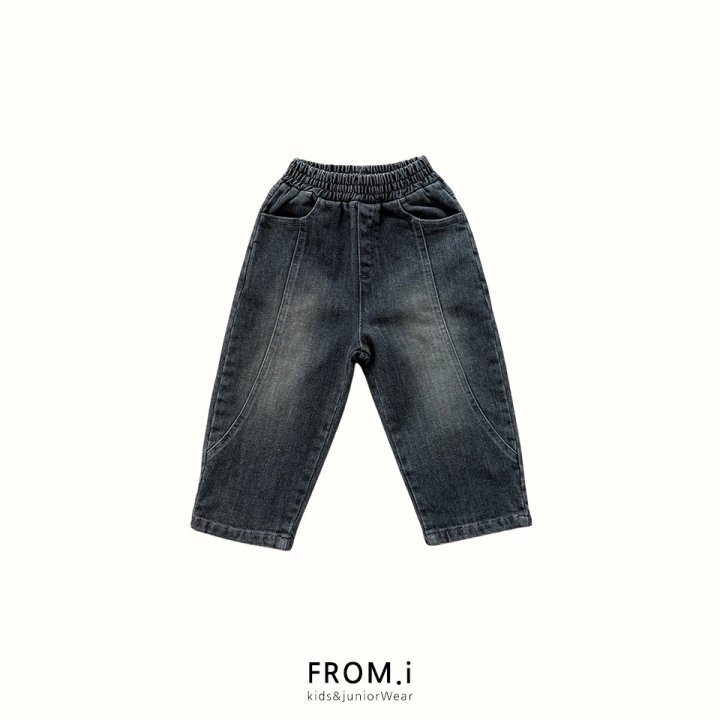 From I - Korean Children Fashion - #discoveringself - Semi Baggy Denim Pants - 3