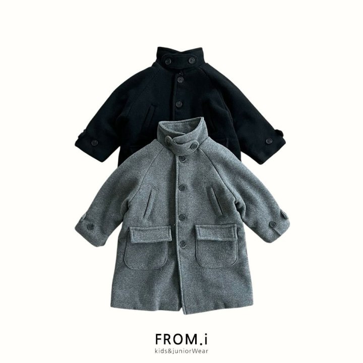 From I - Korean Children Fashion - #discoveringself - Balmacaan Coat - 2