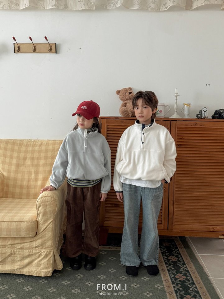 From I - Korean Children Fashion - #discoveringself - High Neck Fleece Sweatshirt