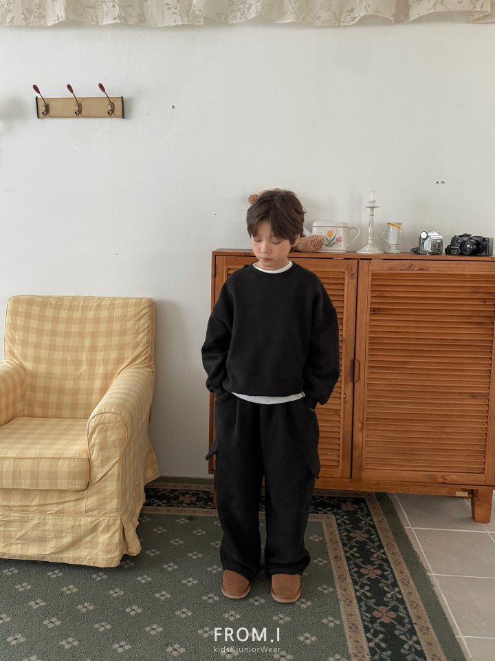From I - Korean Children Fashion - #discoveringself - Sweatshirt Cargo Pants Set - 9